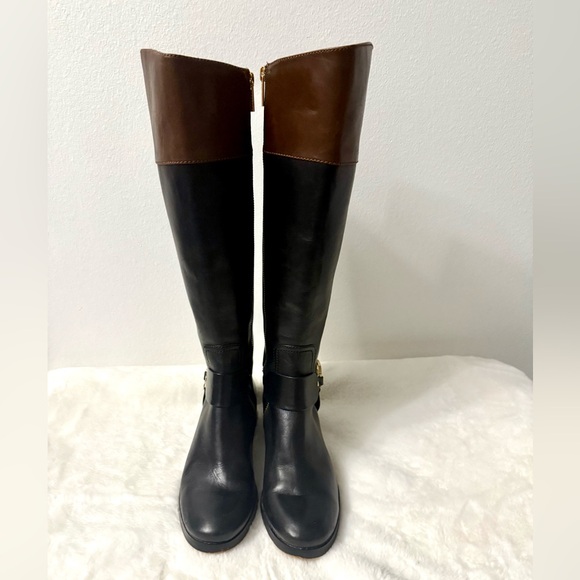Michael Kors Fulton Harness Tall Riding Boots Sz 6 Excellent Condition! - Picture 4 of 8